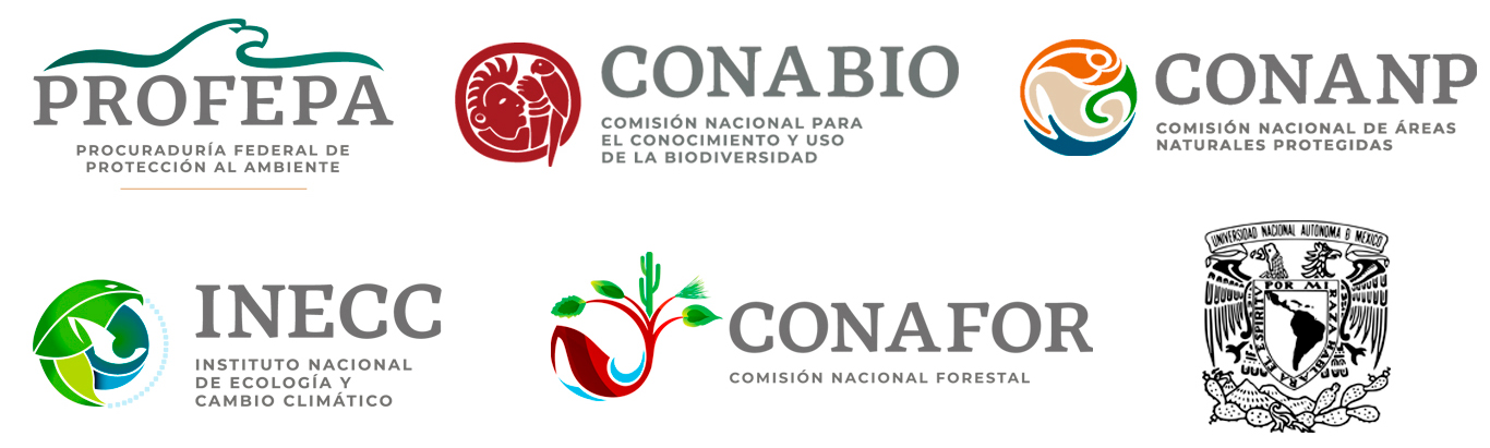 logotipos de instituciones participantes en el programa de restauración y compensación ambiental